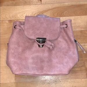 Never used blush pink backpack/purse